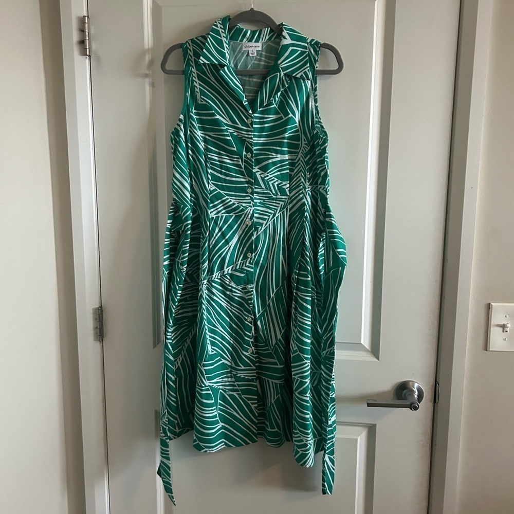 Chloe + Rene Sleeveless Midi Dress